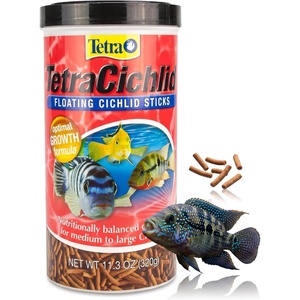 image:imageTetra Cichlid Floating Cichlid Sticks Fish Food 113 oz113 Ounce Pack of 1