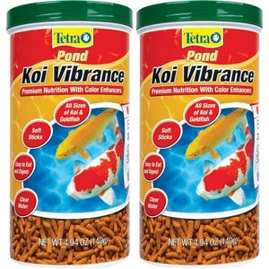 image:imageTetra Pond Koi Vibrance Soft Sticks Floating Pond Fish Food 242 lbs494 Ounce Pack of 2
