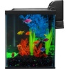 image:imageGloFish Crescent aquarium Kit 3 Gallons Includes Hidden Blue LED Light And Internal Filter10gallon kit