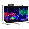 image:imageGloFish Crescent aquarium Kit 3 Gallons Includes Hidden Blue LED Light And Internal Filter20gallon kit