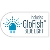 image:imageGloFish Crescent aquarium Kit 3 Gallons Includes Hidden Blue LED Light And Internal Filter3gallon crescent kit