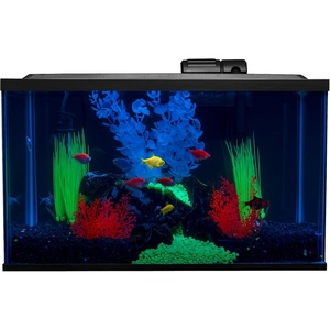 image:imageGloFish Crescent aquarium Kit 3 Gallons Includes Hidden Blue LED Light And Internal Filter10gallon kit
