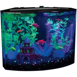 image:imageGloFish Crescent aquarium Kit 3 Gallons Includes Hidden Blue LED Light And Internal Filter5gallon crescent kit