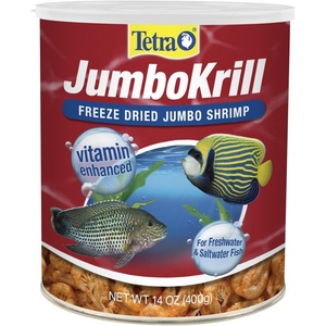 image:imageTetra JumboKrill FreezeDried Jumbo Shrimp Treat for Fish 14 oz14 Ounce Pack of 6