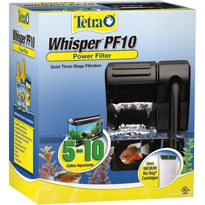 image:imageTetra Whisper Power Filter 10 Gallons Quiet 3Stage aquarium Filtration 263165 to 10Gallons