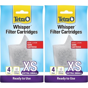 image:imageTetra Whisper XS Filter Cartridges for Aquariums 4 Count4Count Pack of 2