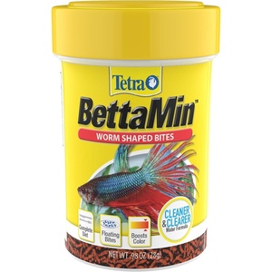 image:imageTetra BettaMin Mini Pellets Fish Food for Betta Fish 015 ozWorm Shaped Bites