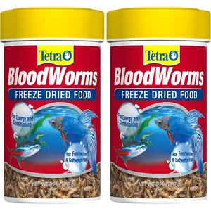 image:imageTetra BloodWorms FreezeDried Fish Food Dietary Supplement 025 oz025 Ounce Pack of 2
