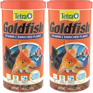 image:imageTetra Goldfish Flakes Nutritionally Balanced Diet For Aquarium Fish Vitamin C Enriched Flakes 452 lbs oz706 Ounce Pack of 2